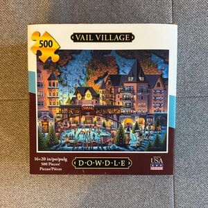 Eric Dowdle Vail Village Puzzle - 500 Pieces